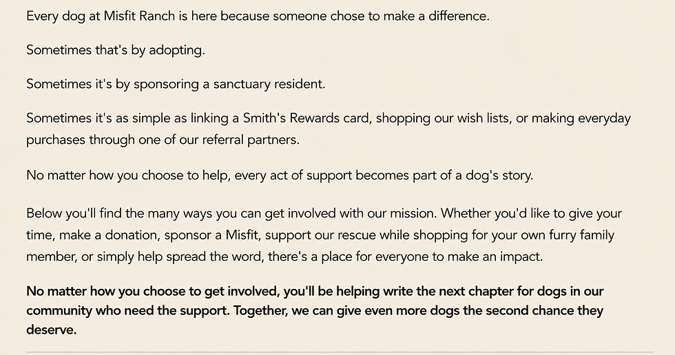 Misfit Ranch Rescue Las Vegas