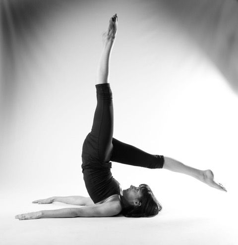 Helen in Pilates pose