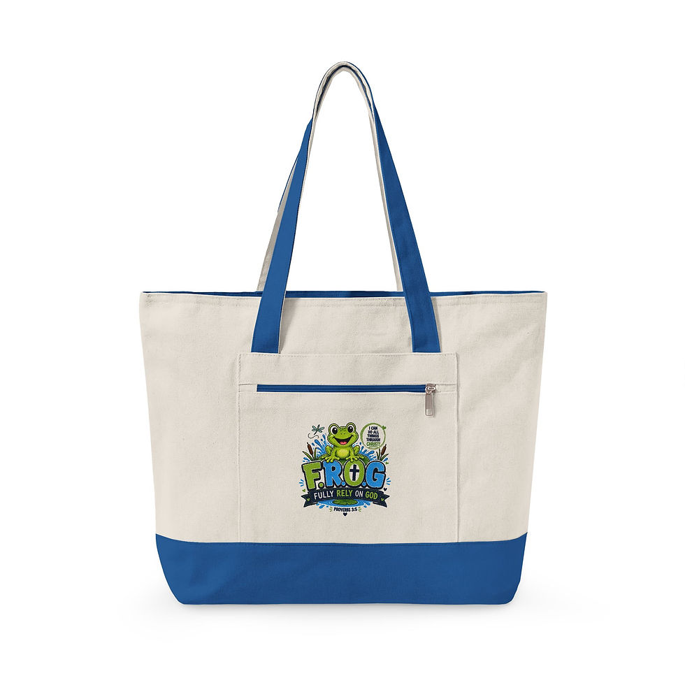 Thumbnail: Zippered Canvas Tote