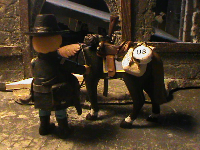 Miniatura: PLAYMOBIL CUSTOM CAPITAN DE CABALLERIA DE LA UNION (1861-1865) REF-010