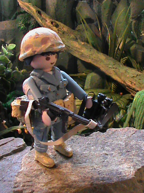 Miniatura: US MARINE SUBOFICIAL25 TH DIVISION (IWO JIMA-1945) REF-0143