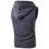 Thumbnail: Mens Zipper Pocket Sleeveless Vest Hoodie