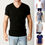 Thumbnail: Men's Casual V Neck Slim Blank T-shirt