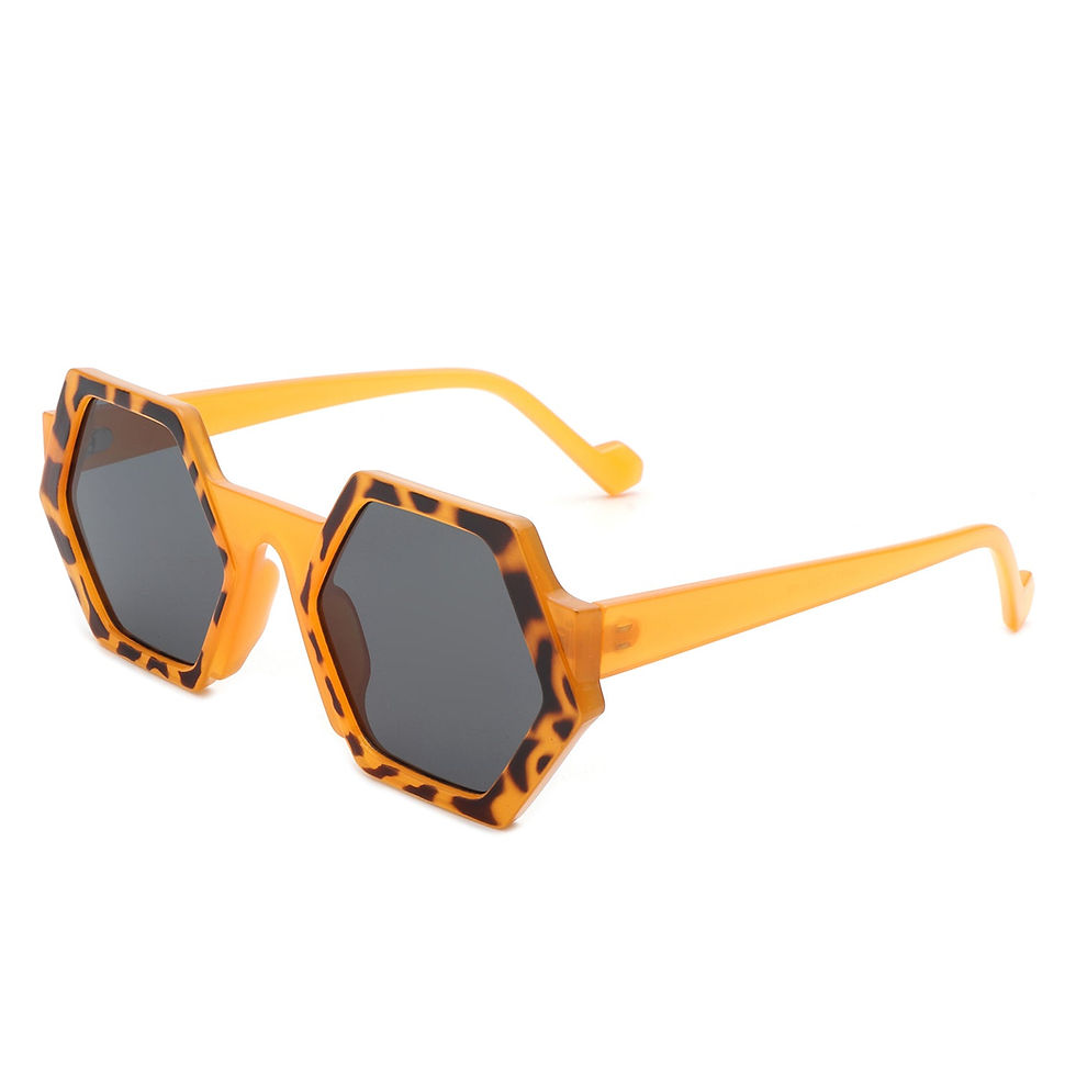 Thumbnail: Starpath - Geometric Irregular Tinted Round Fashion Sunglasses