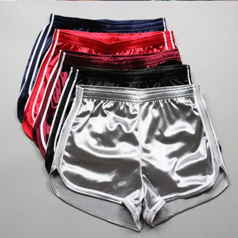 Thumbnail: Women's Silk Slim Short Elastic Waist Shorts