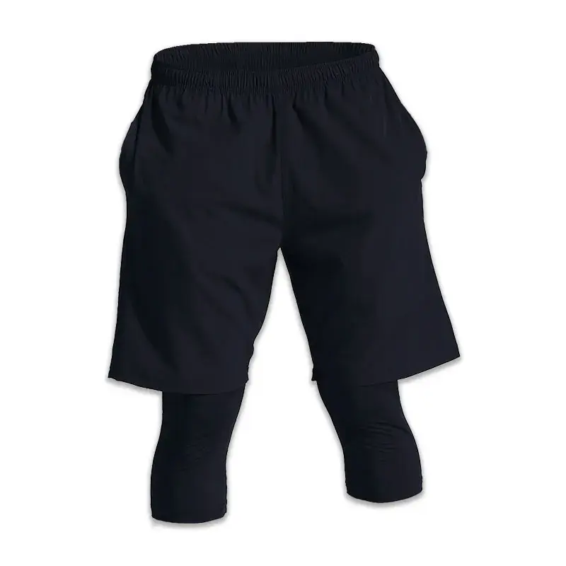 Thumbnail: Mens Mesh 2 in 1 Waterproof Breathable Quick Dry Basketball Shorts