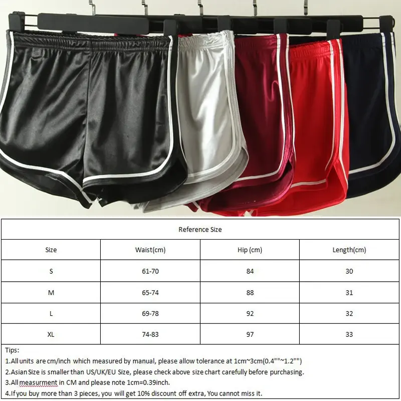 Thumbnail: Women's Silk Slim Short Elastic Waist Shorts