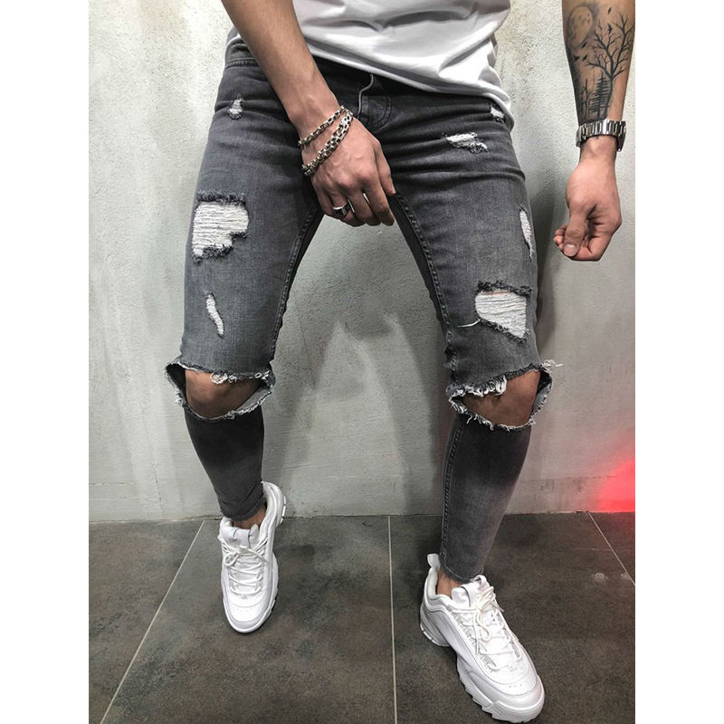 Thumbnail: Ripped Design Skinny Jeans