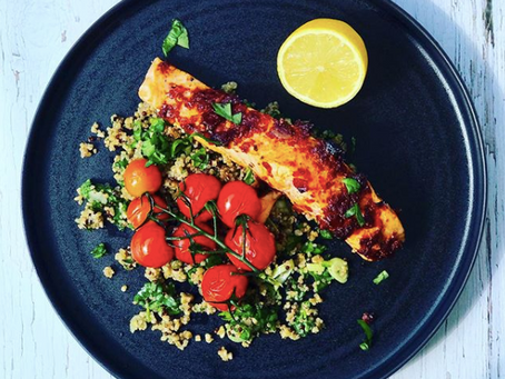 10 Minute Rose Harissa Salmon