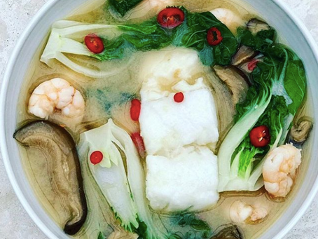 Cod & Prawn Miso Broth