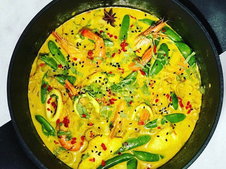 Monkfish Prawn & Squid Sri Lankan Curry ⠀