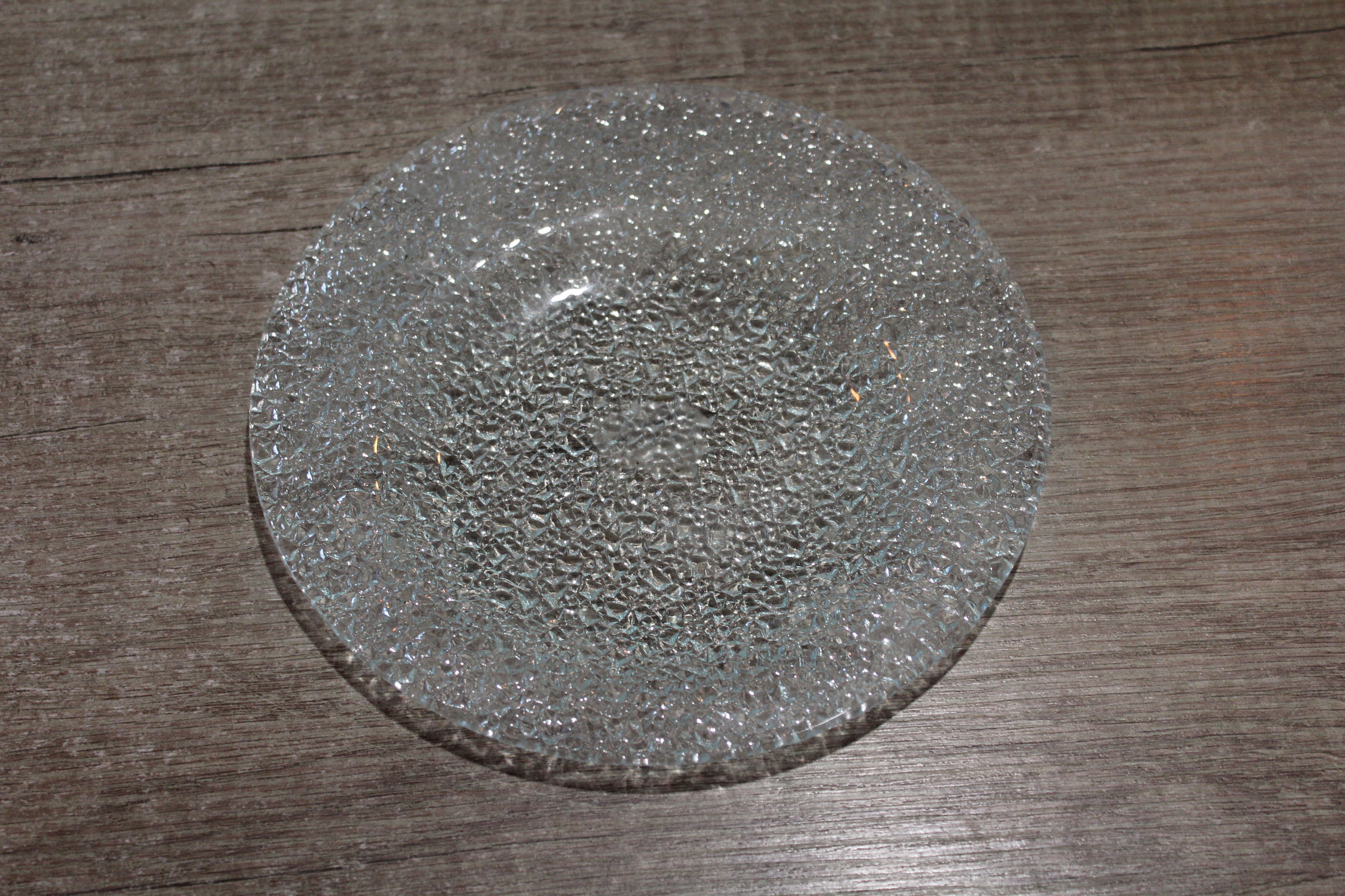 assiette ronde effet brisée