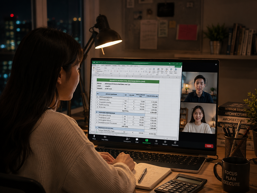 Apa Itu RAB dan Kenapa Setiap Desainer Arsitektur dan Interior Harus Bisa Membuatnya di Excel?