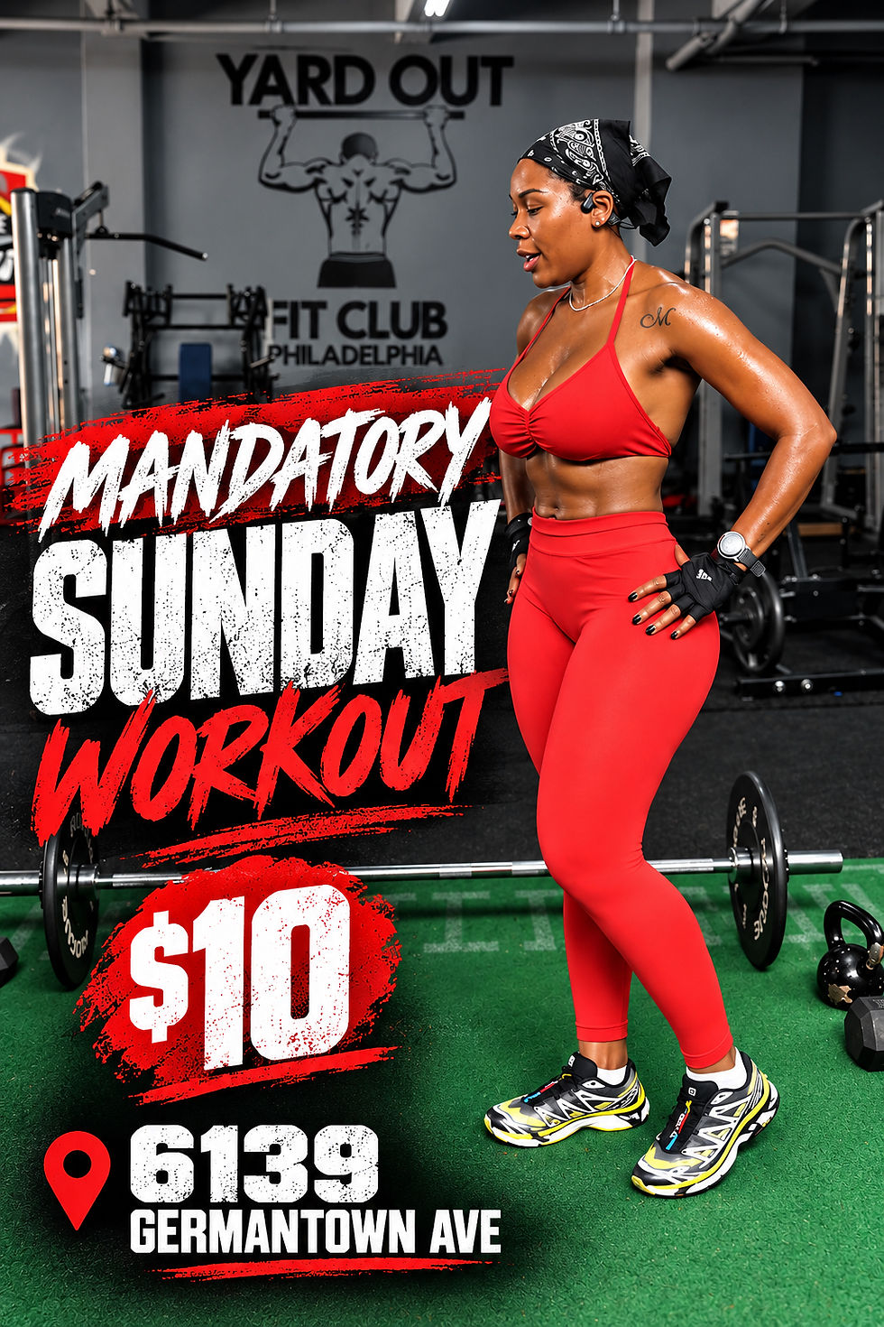 $10 mandatory Sunday workout