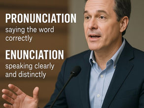 They may sound similar, but pronunciation and enunciation are two different things