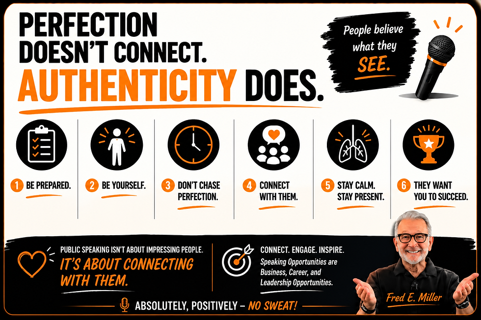 Perfection Doesn't Connect. Authenticity Does.