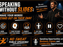 Speaking Without Slides: How to Make Your Words Stand Out on Their Own