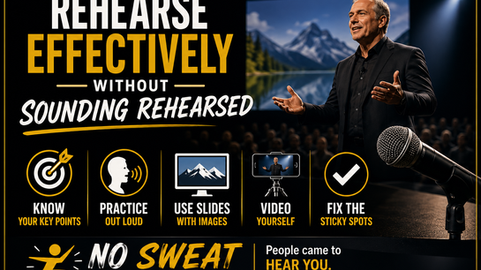 How to Rehearse Effectively Without Sounding Rehearsed