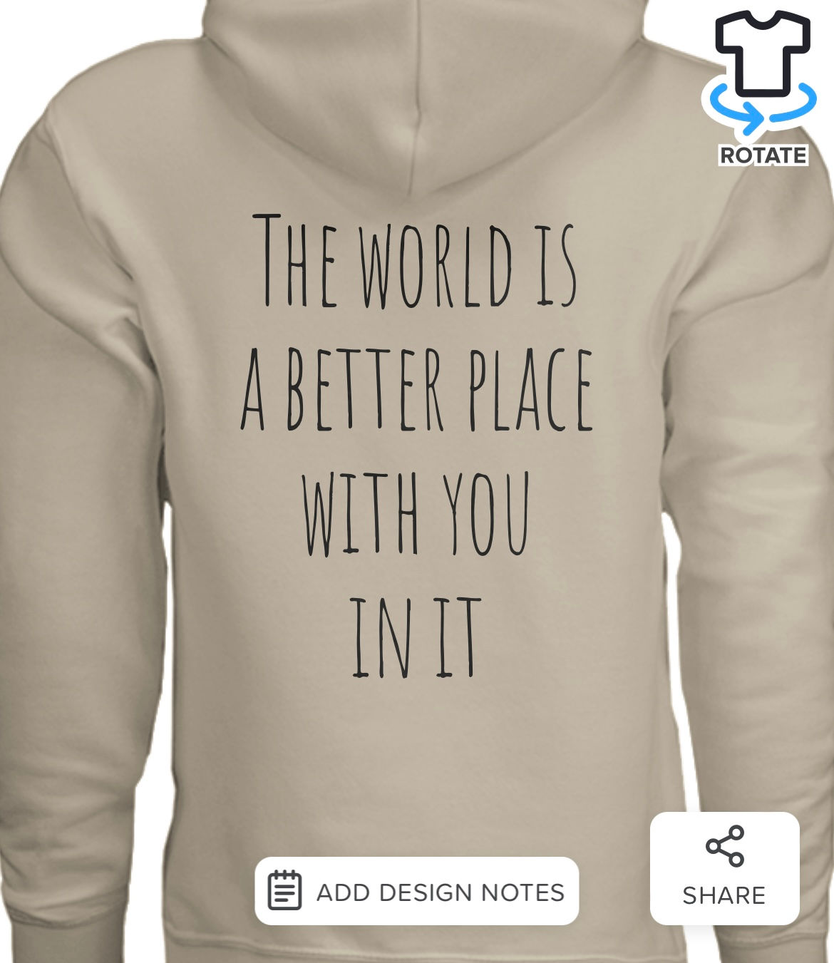 the world is a better place with you in it hoodie 