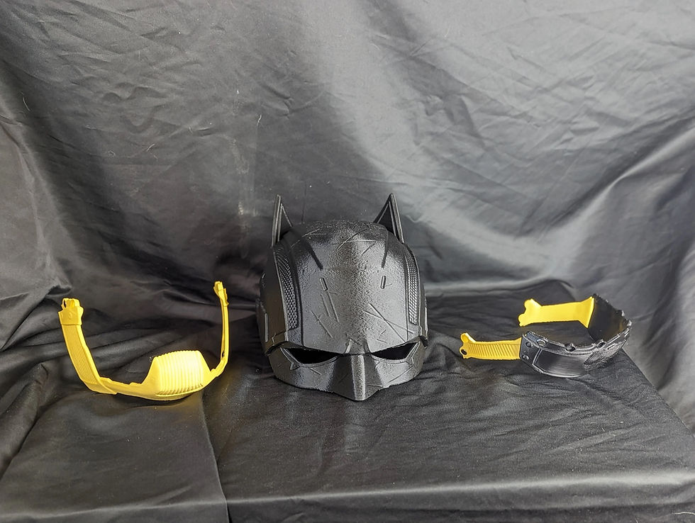 Thumbnail: 3D Printed Batman Dark Detective Helmet Cosplay Prop