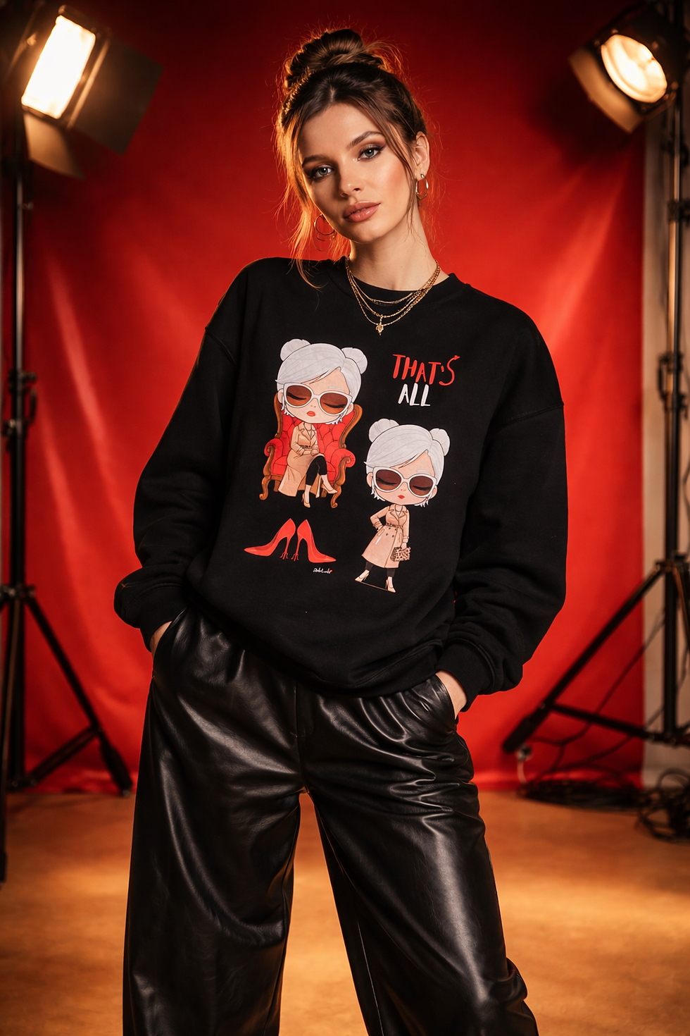 Miniatura: Felpa - "That's all" - Black