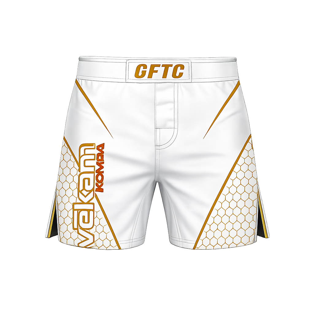 SHORT DE COMBAT MMA (BLANC)