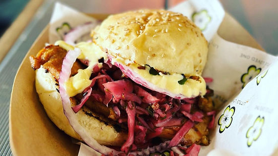 2. Tori Kara-age Sando or Bbq Pulled Pork Sando