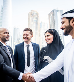 Multicultural business people meeting and talking about business - Multiracial business te