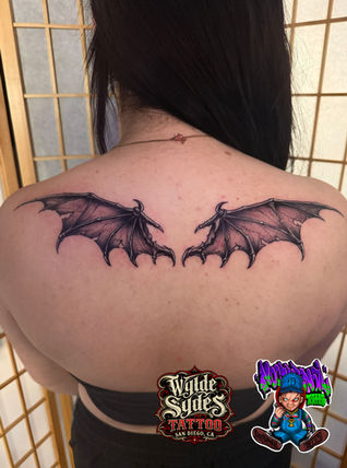 Bat Wings Tattoo
