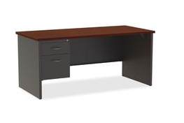 LORELL MAHOGANY LAMINATE/CCL MODULAR DESK