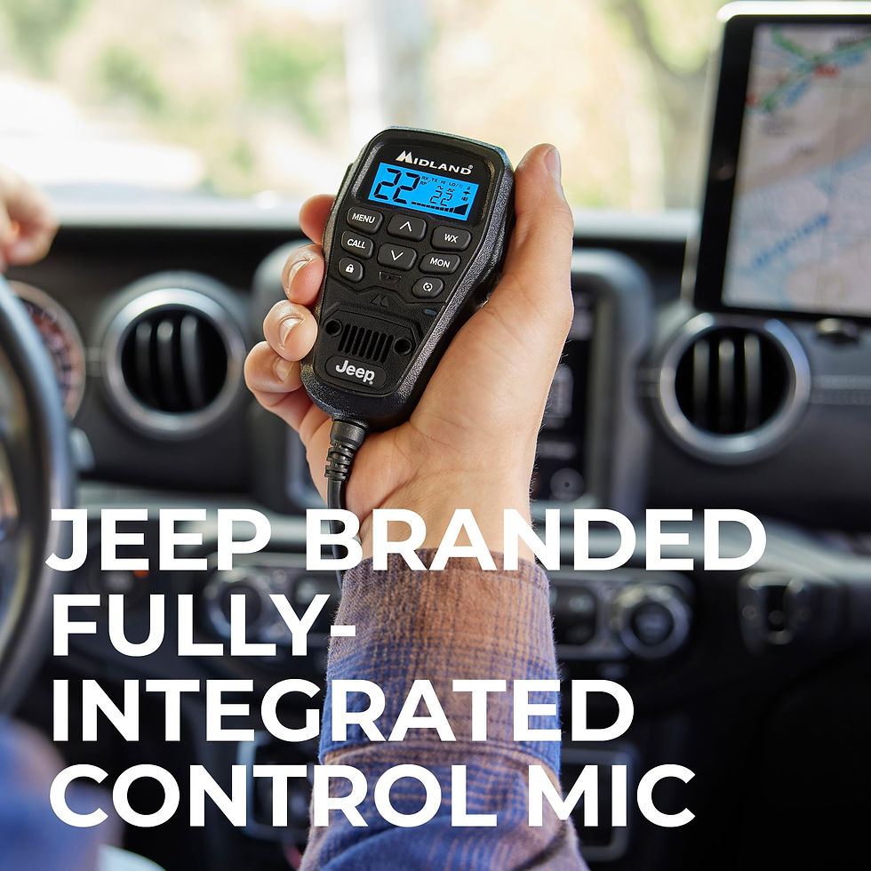 Thumbnail: Midland® - MXT275® Jeep Branded MicroMobile GMRS Radio - 15 Watts Two-Way Rad...