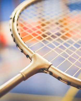 raquette de badminton de près