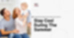 A family including a father, mother and toddler son all sitting on living room couch smiling at each other. Text overlay states: everything you need to know about your HVAC to Stay cool during the summer