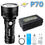 Thumbnail:  XHP70 LED Flashlight Outdoor LightingTactical USB Rechargeable  Waterproof 