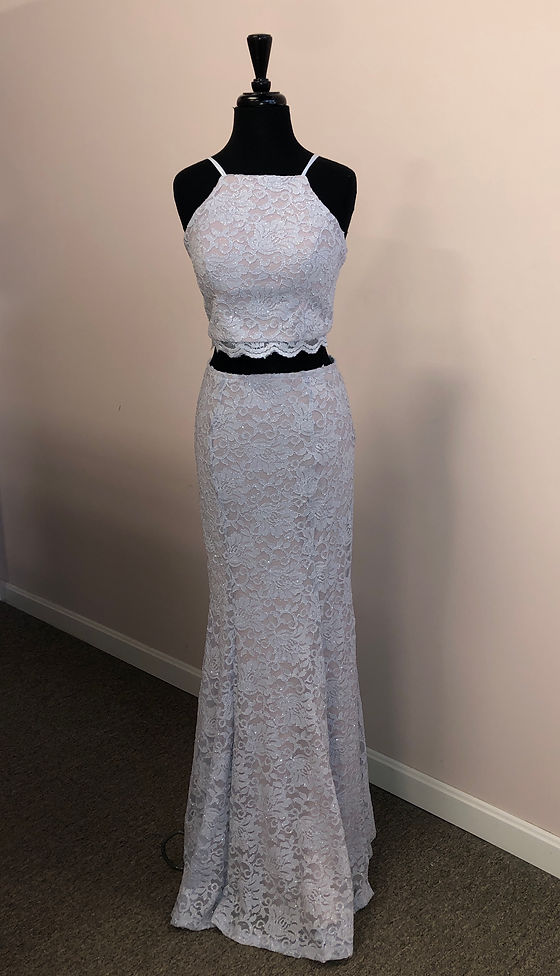 sequin hearts prom dress 2 Piece Sequin Hearts Prom Dress M (8-10)