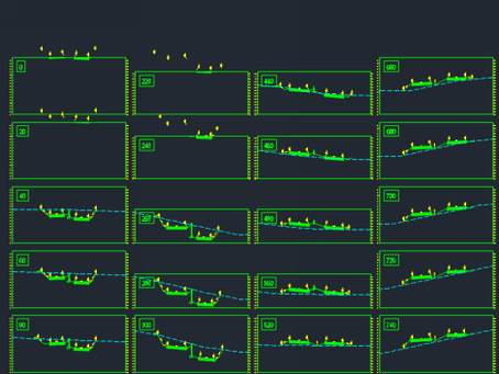 Modify multiple section views simultaneously in Civil 3D