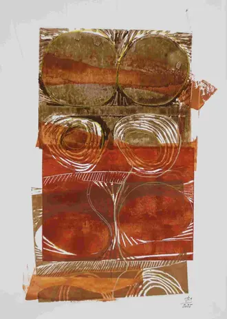 Circles become stones IV by Stefanie Eins