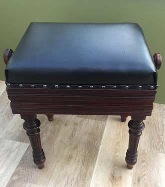 Whitten & Williams Upholstery | Before Upholstery Piano Stool