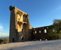 The ruins of the Pope’s castle at Chateauneuf-du-Pape