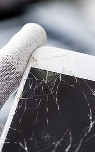 Technician with Broken Screen