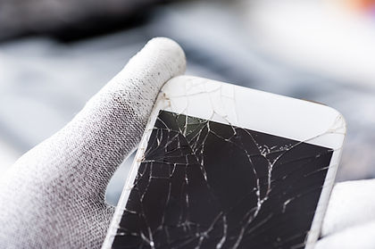 Technician with Broken Screen