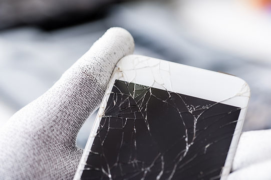 Technician with Broken Screen