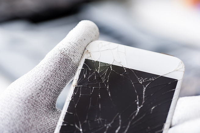 Technician with Broken Screen