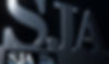 Polished silver 3D text spelling out "SJA" on a dark background for the Sports Journalists' Association.