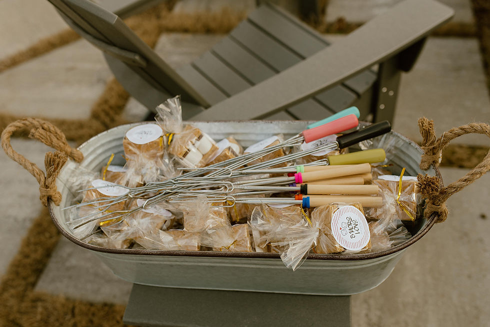 wedding games and activities s'mores