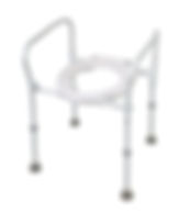 For limited space situations or for travelling with the Aston Attendent Propelled Shower Commode is a must