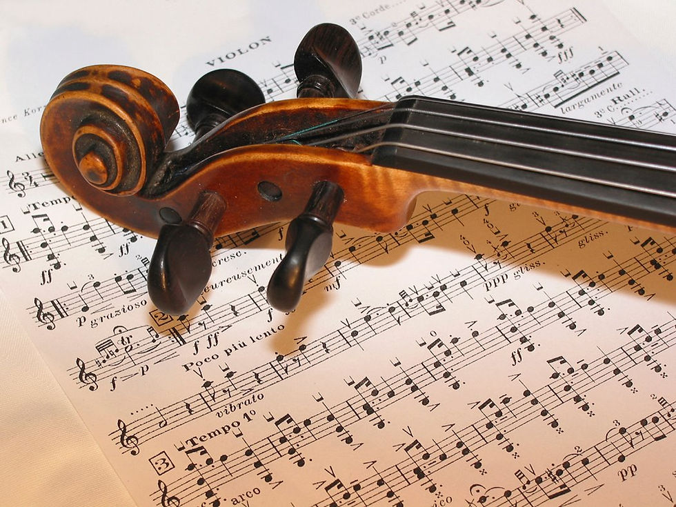 Sheet Music and Cello