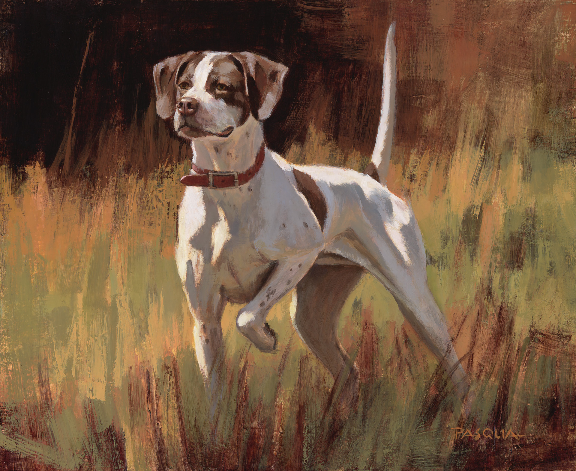 english pointer painting