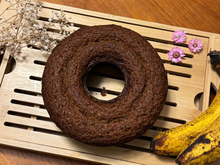 Bolo de Banana com farinha de Trigo Kamut (integral)
