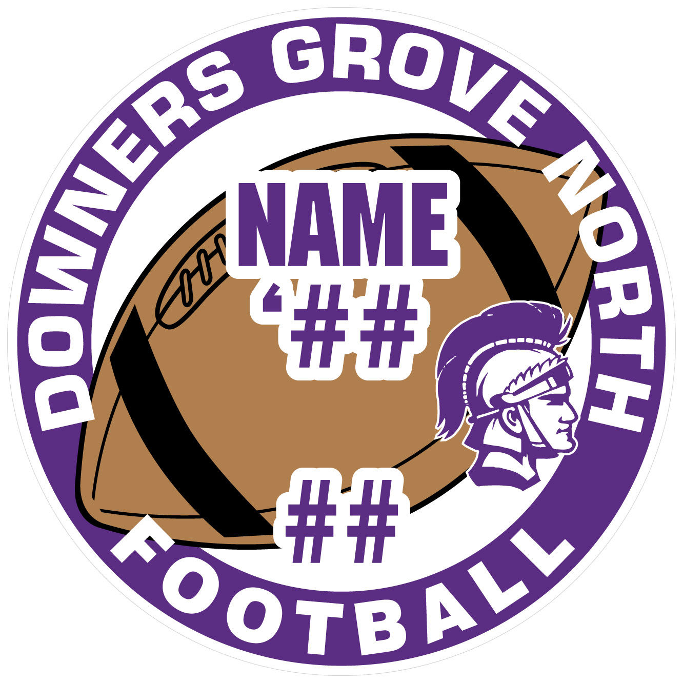 DGN Football Yard Sign